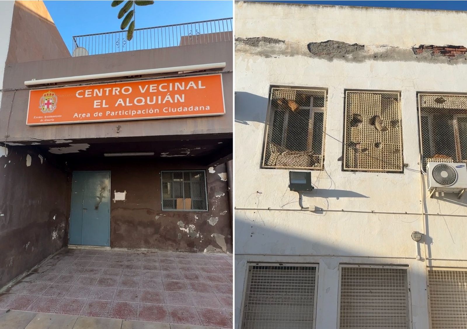 Exteriores del centro vecinal.