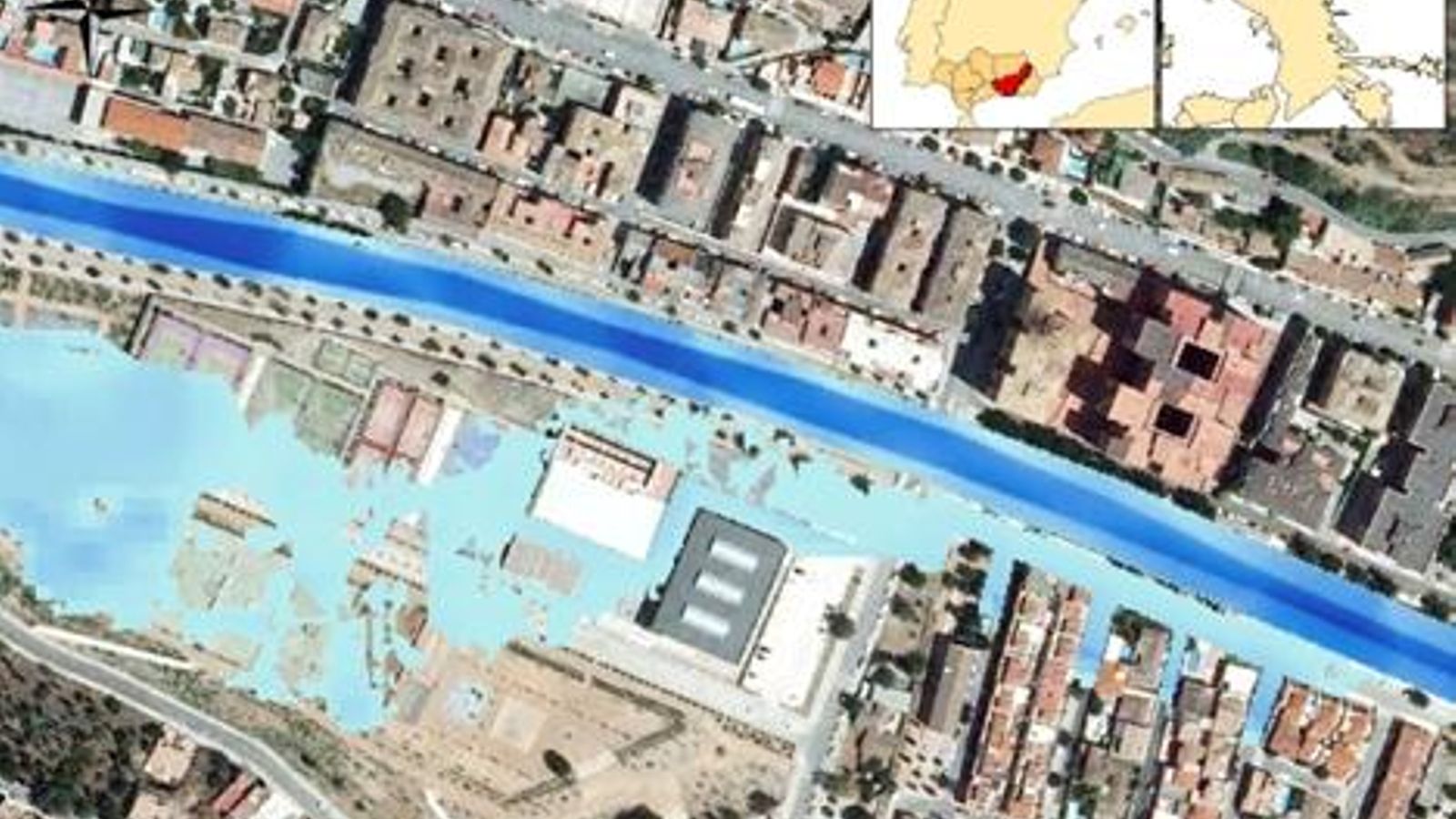 Inicio de la inundación por Bola de Oro.