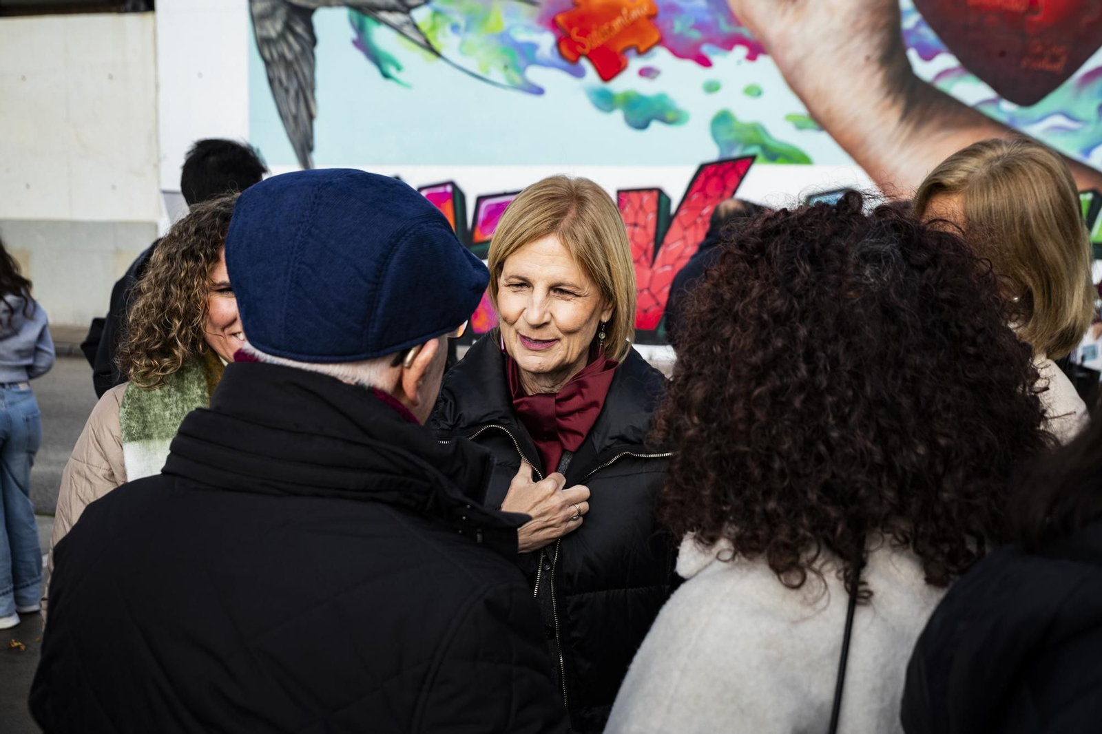 Inauguración del mural del Voluntariado en Jerez