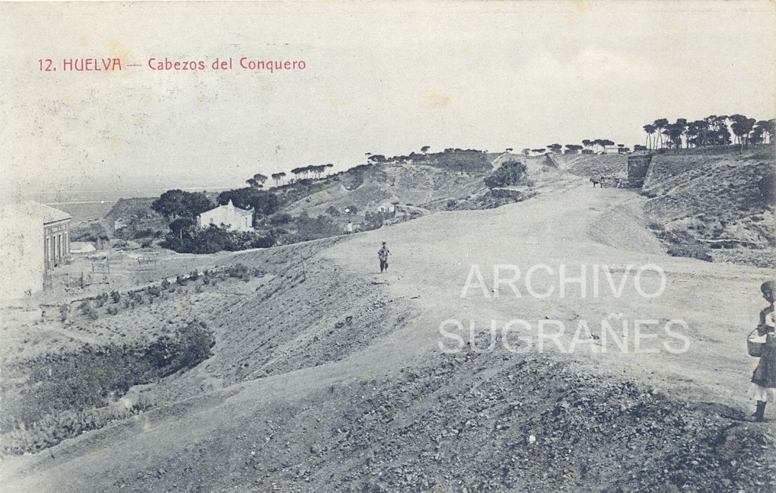 El arranque de las obras en la zona actual del instituto Alto Conquero.