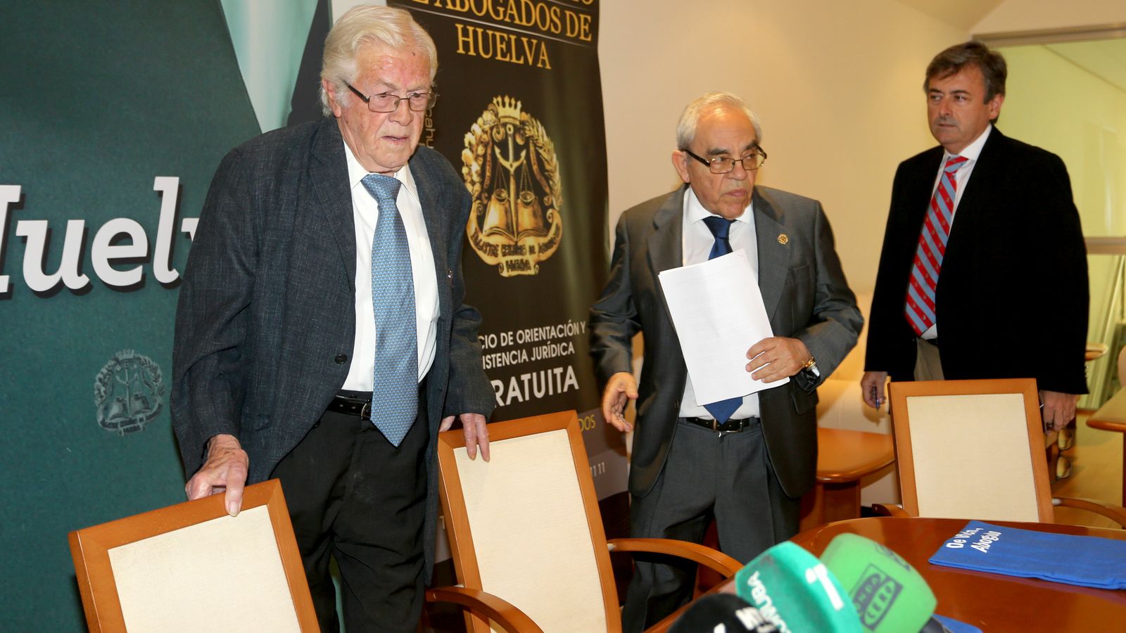 Juan José Domínguez en su comparecencia para defender a los abogados de oficio.