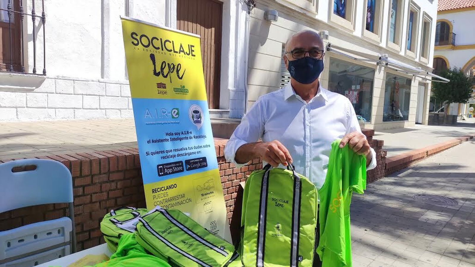 El teniente de alcalde delegado de Medio Ambiente del Ayuntamiento de Lepe, Bibiano Oria