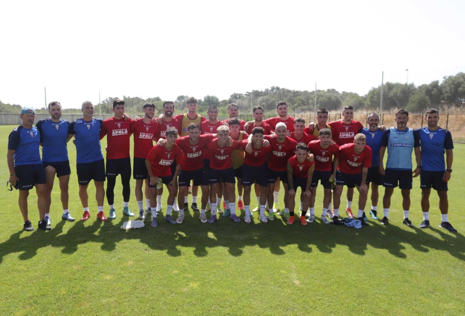El grupo que ha comenzado la pretemporada con el Algeciras.
