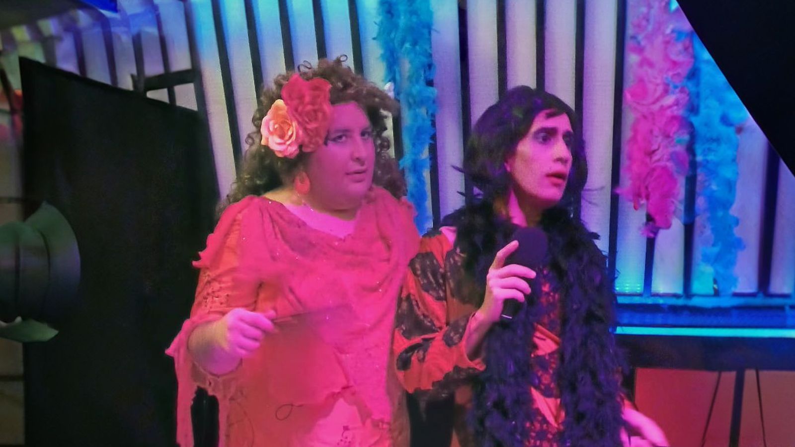 Lucia la cordobesa y Fran Aguilera en un momento del show nocturno