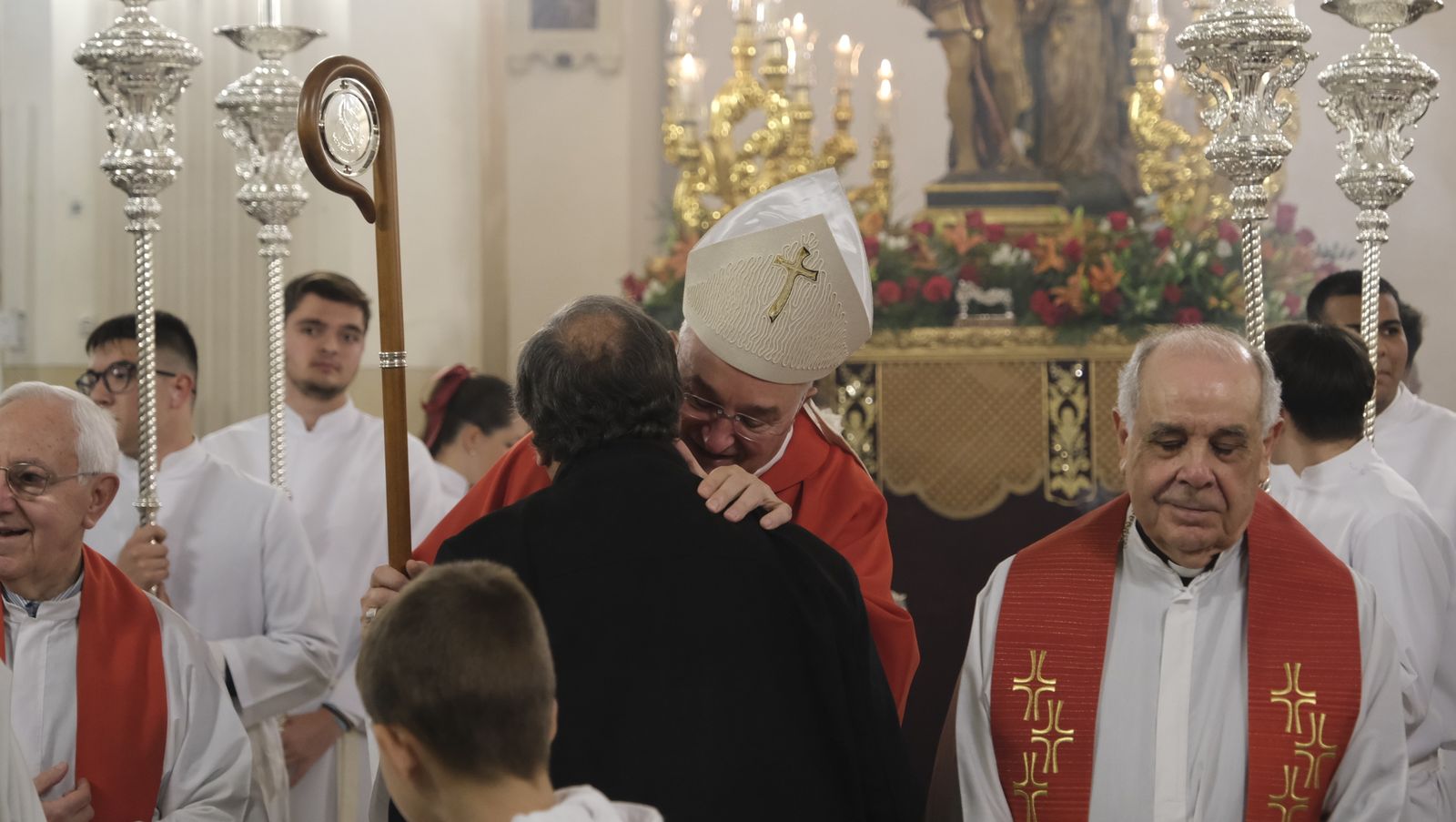 Imágenes de la misa y procesión de San Sebastián, en Almería