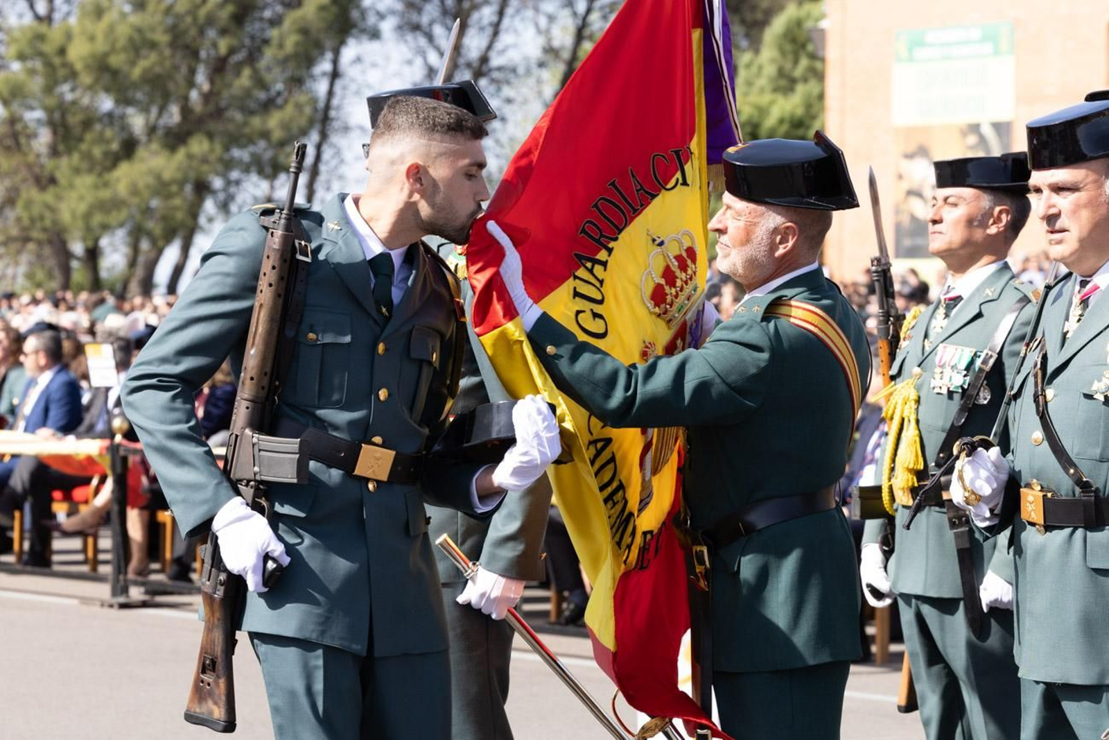 Acto de jura de bandera de la 130ª promoción de guardias civiles de la Academia de Baeza