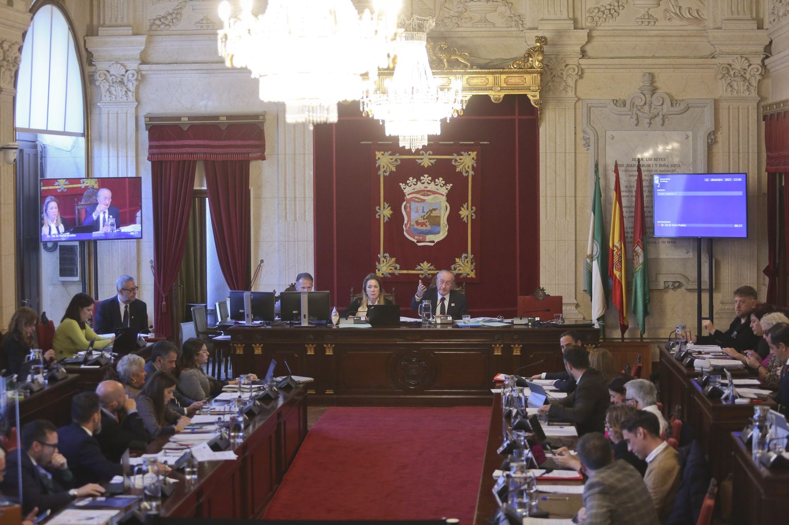 Pleno del Ayuntamiento de Málaga.