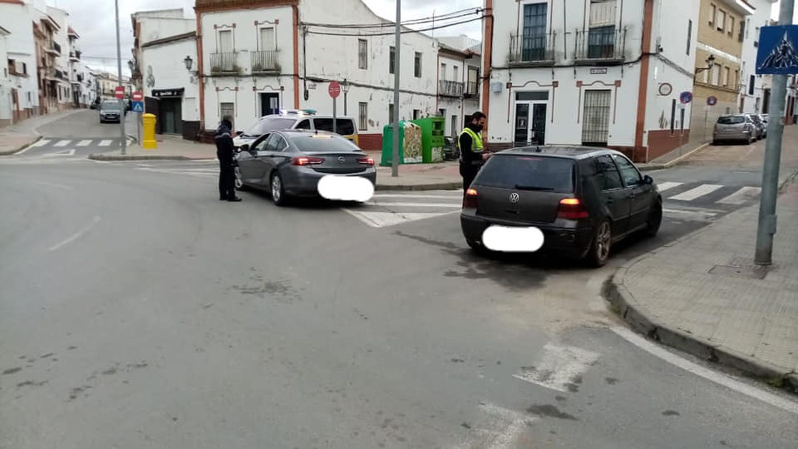 Control de la Policía Local de Bollullos Par del Condado.
