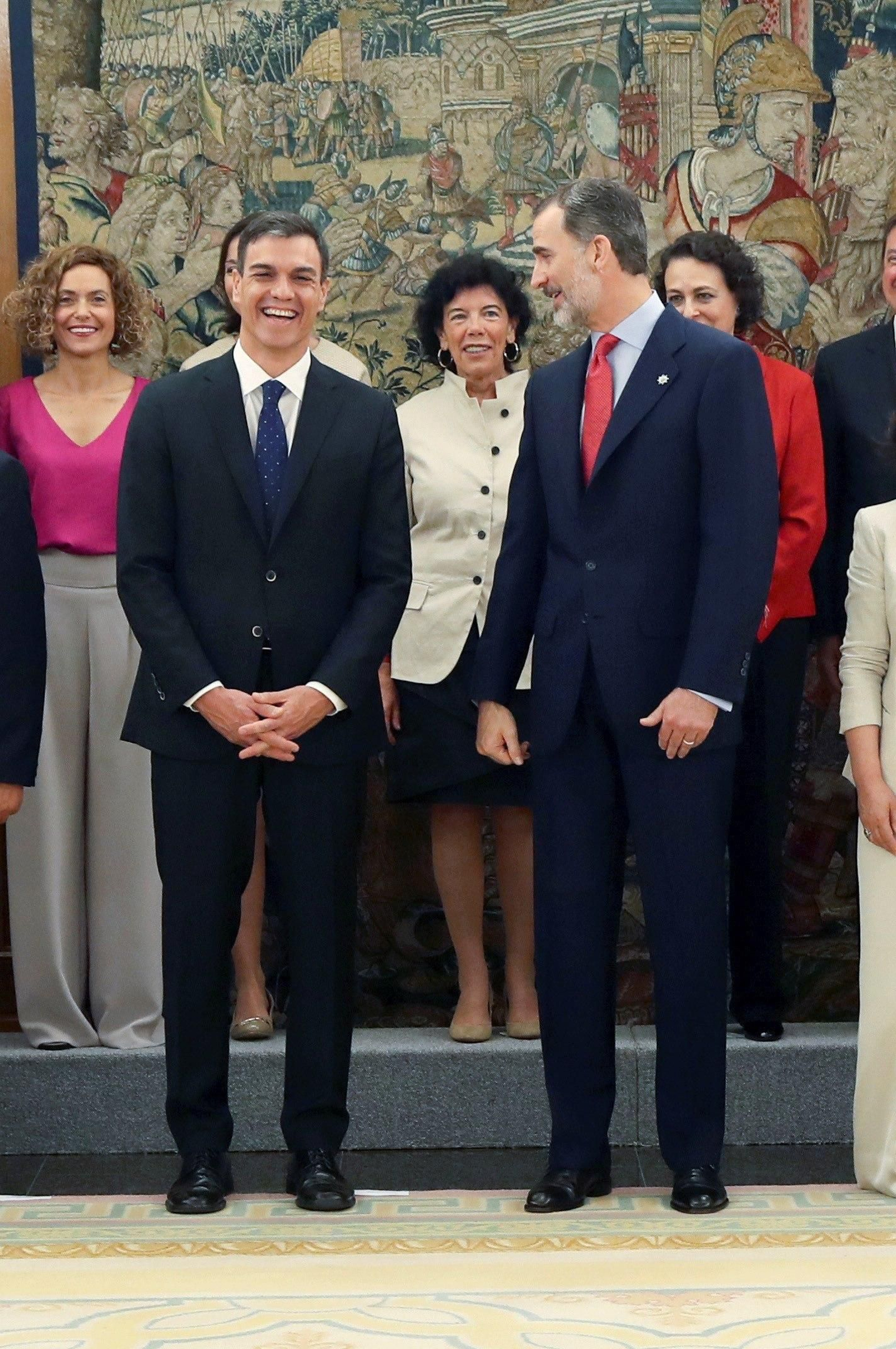 Las imágenes del acto de promesa de cargo de los ministros ante Felipe VI