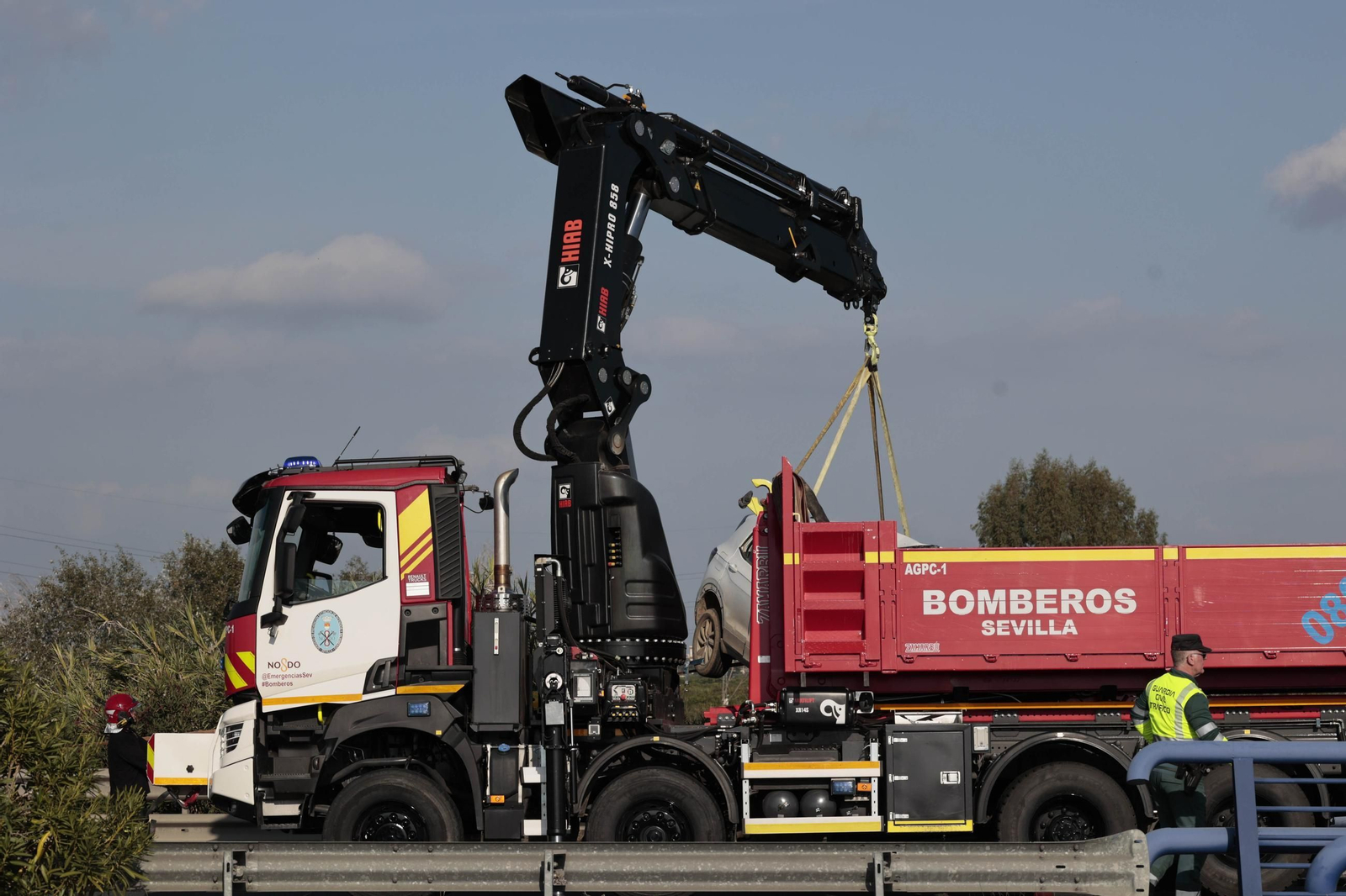 Las imágenes del accidente mortal en la Autovía Ruta la Plata