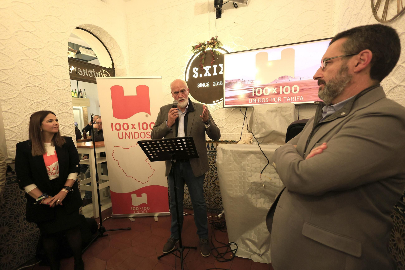 Las fotos de la presentación de 100x100 Unidos por Tarifa