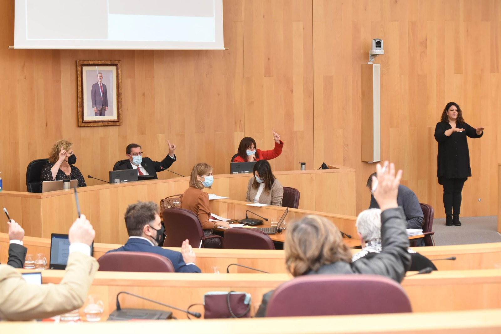 Un momento del pleno