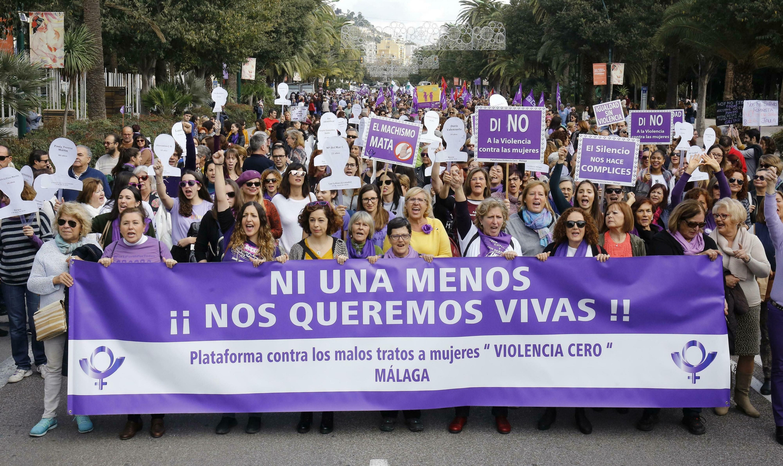 Manifestación contra la violencia de género en noviembre de 2018.