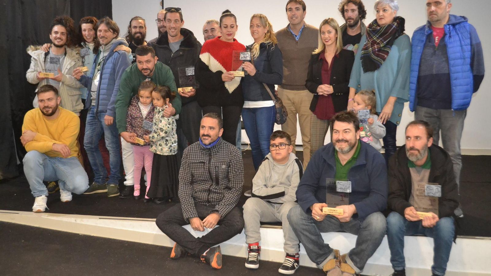 Foto de familia de los ganadores de la Ruta del Ibérico de Tarifa.