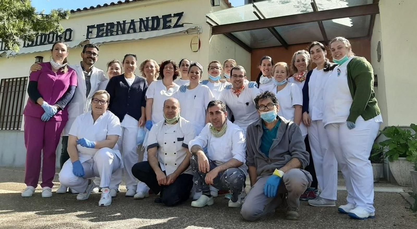 Trabajadores de la Residencia Isidoro Fernández de Villaralto.