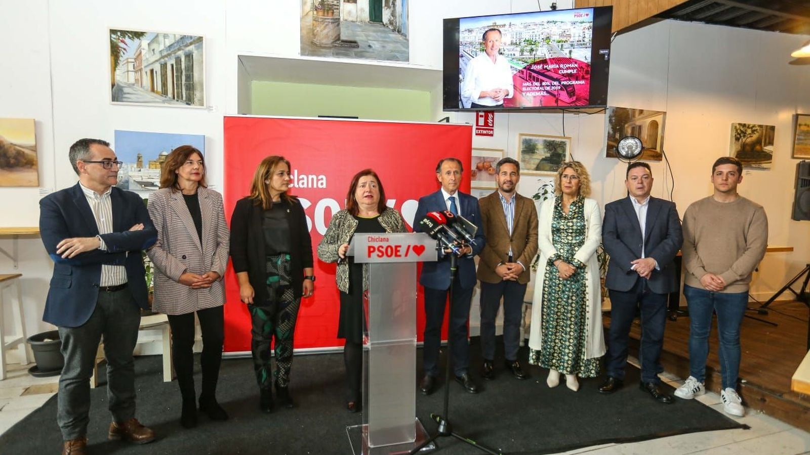 Los concejales socialistas hicieron balance del último mandato.