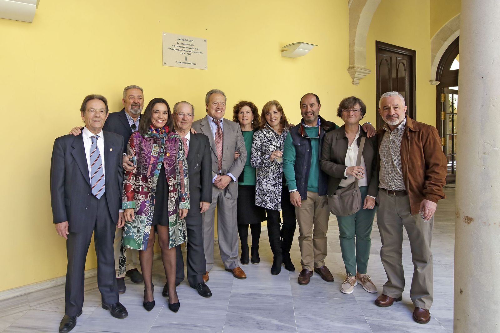 Imágenes del acto institucional del 40 aniversario de las primeras elecciones municipales