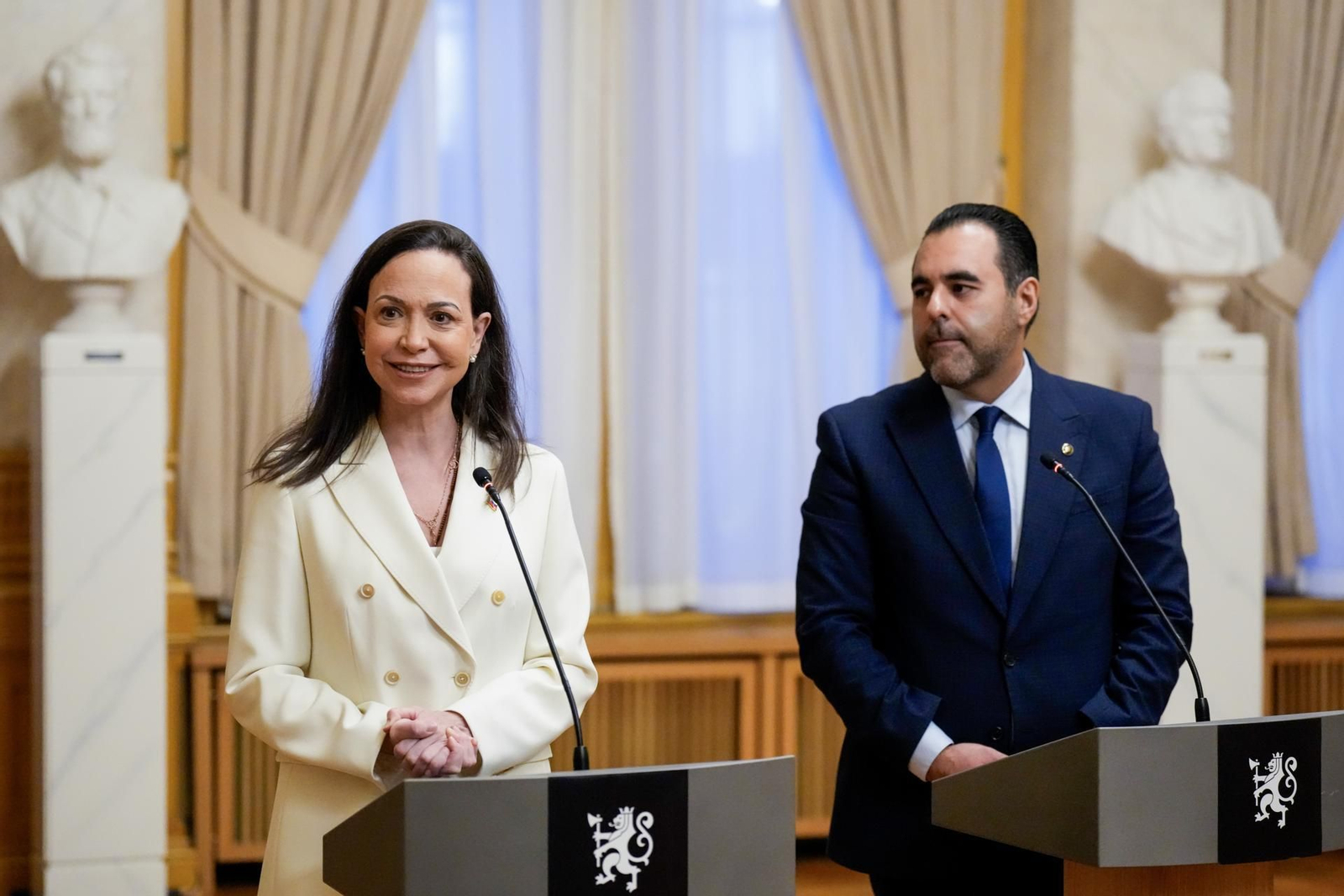 Las fotos de la Premio Nobel de la Paz María Corina Machado en Oslo