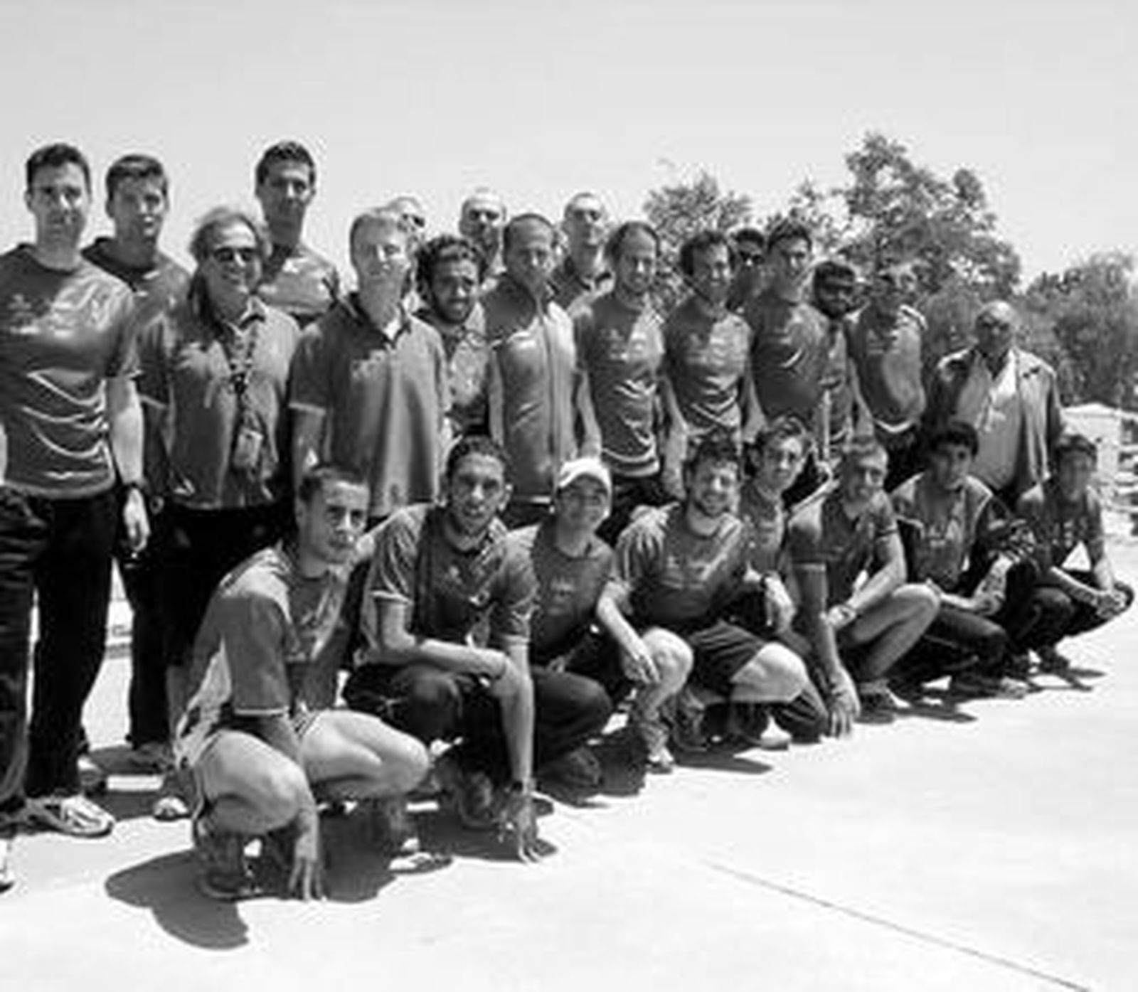 El equipo algecireño, después de la competición.