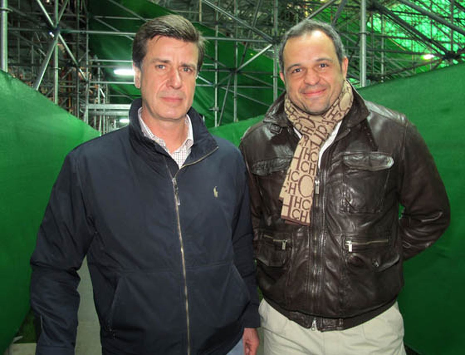 Cayetano Martínez de Irujo y Luis Cuervas, delegado de la UEFA

Foto: Victoria Ramírez