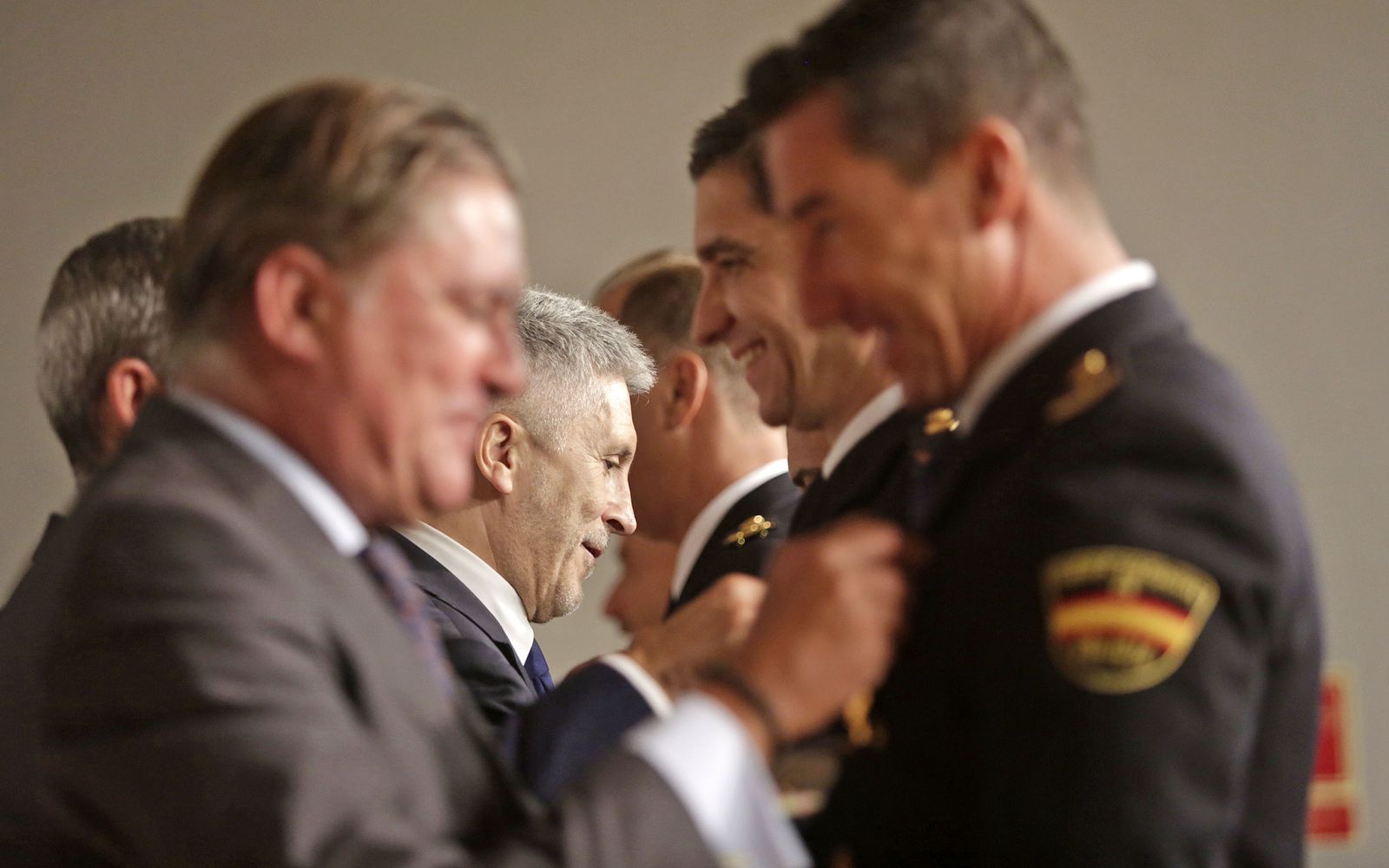 Marlaska en la celebración del Día de la Policía Nacional en Cádiz.