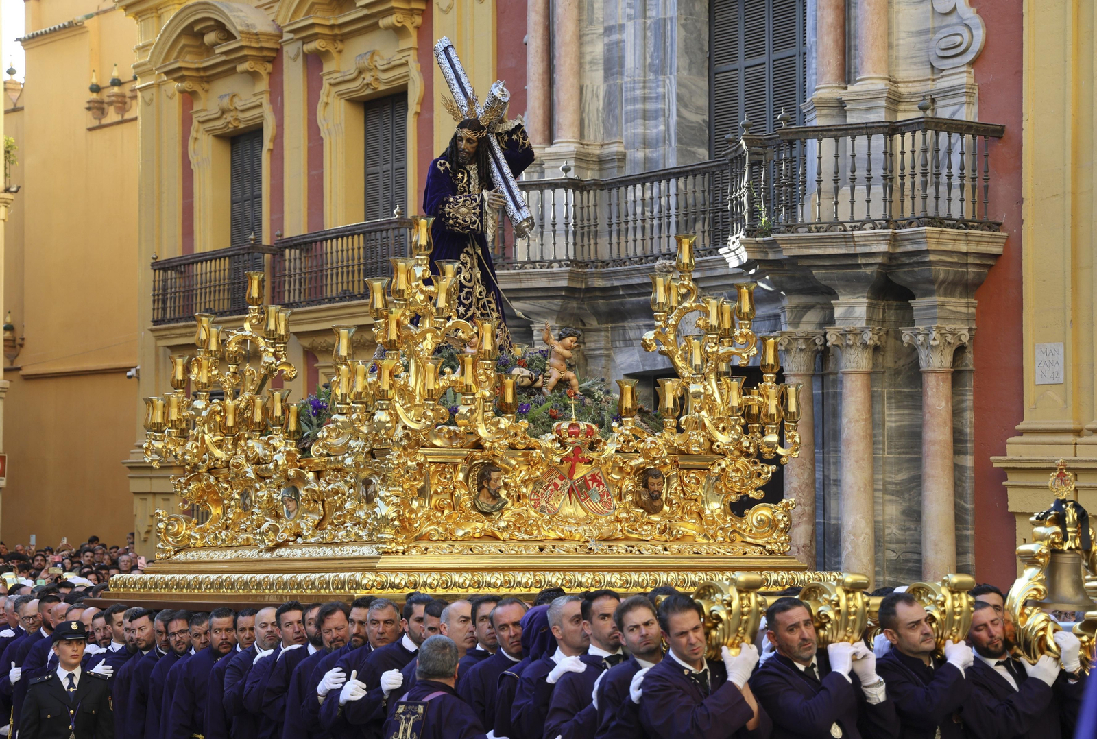 El Rico, en su procesión del Miércoles Santo en Málaga El Rico, en su procesión del Miércoles Santo en Málaga