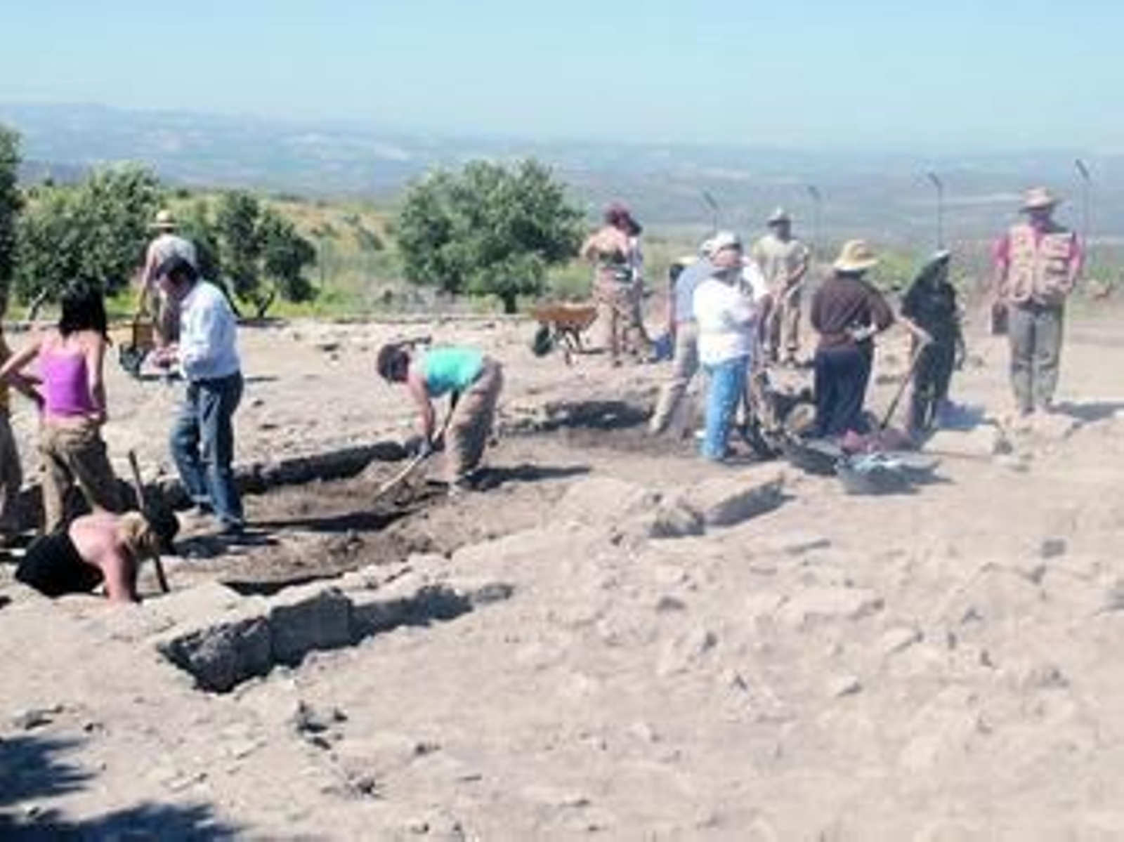 Labores actuales de excavación en el yacimiento.