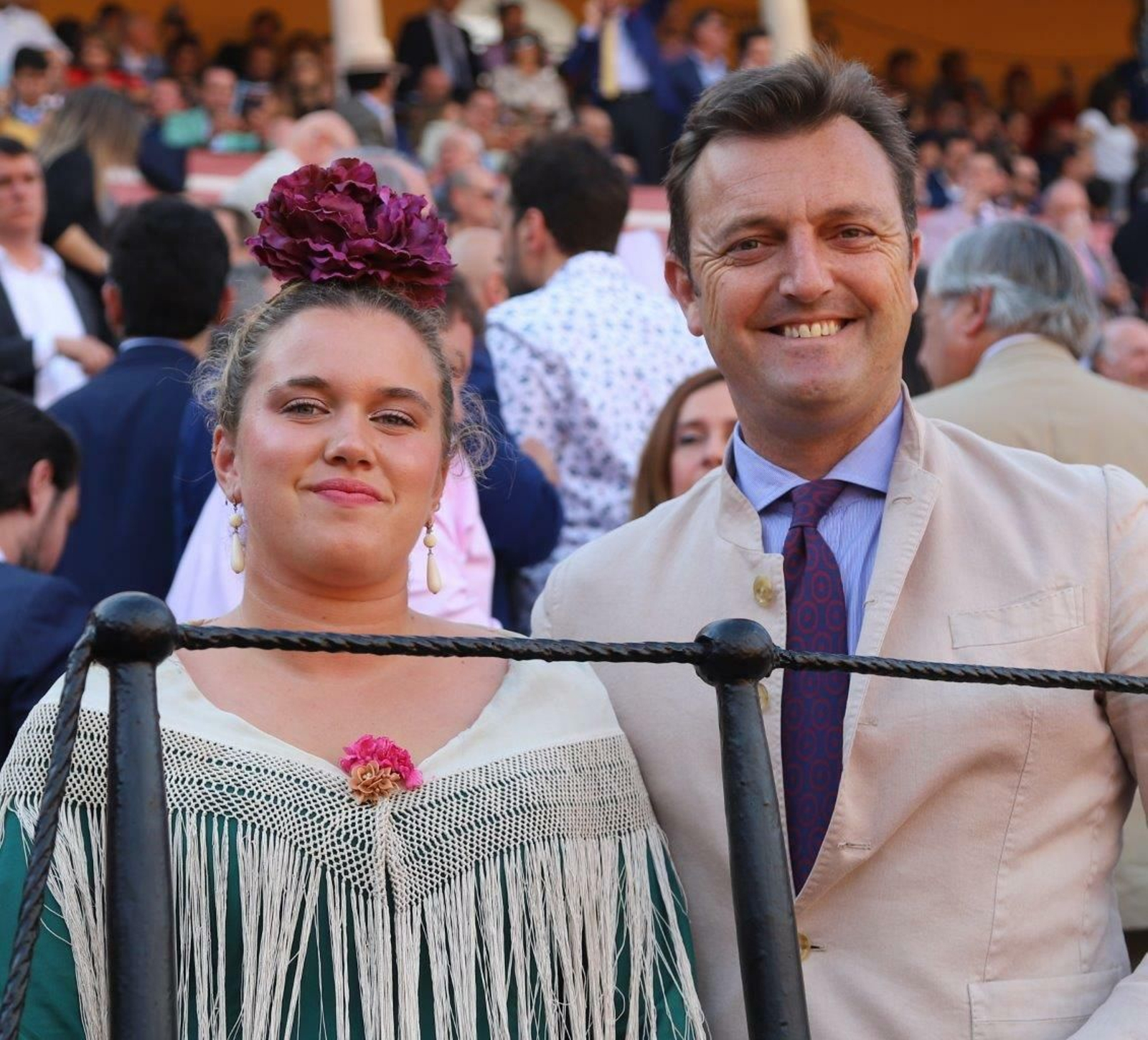 Raúl Gracia “El Tato”, con su hija Pilar