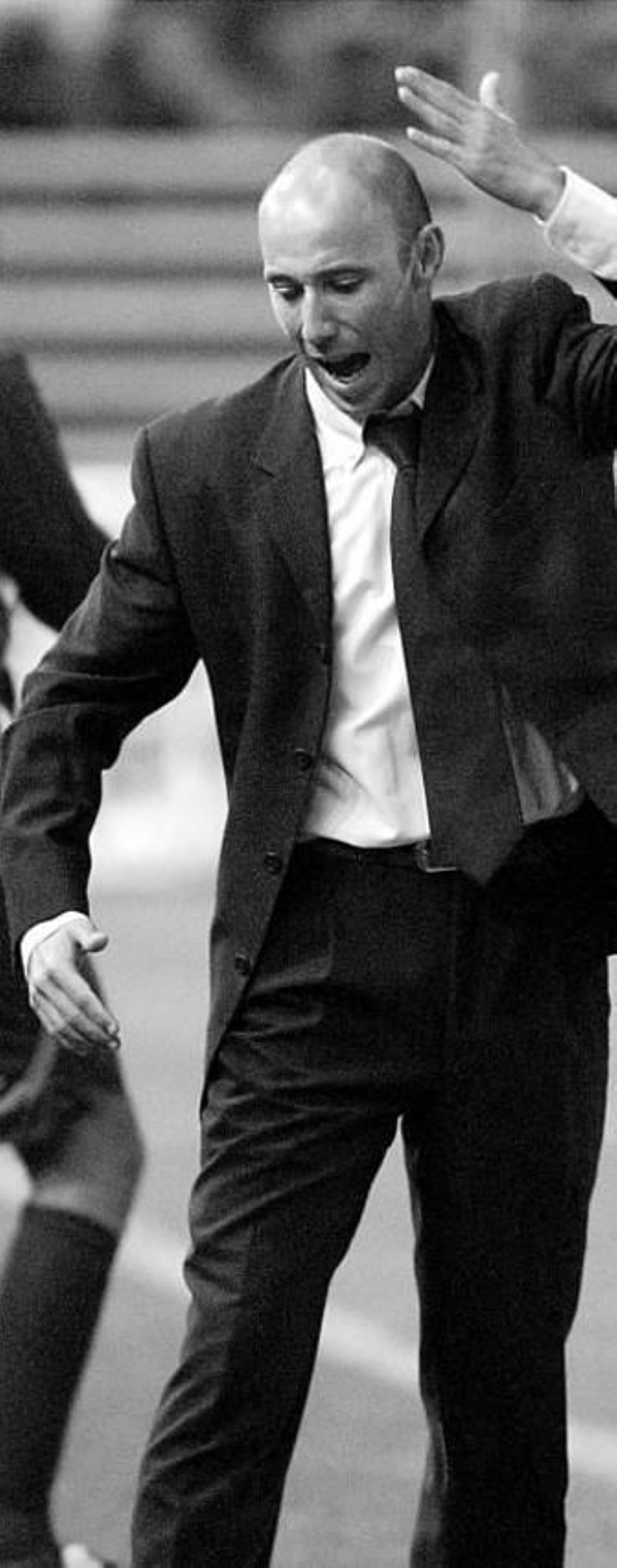 Calderón muestra su enfado tras una decisión del árbitro.