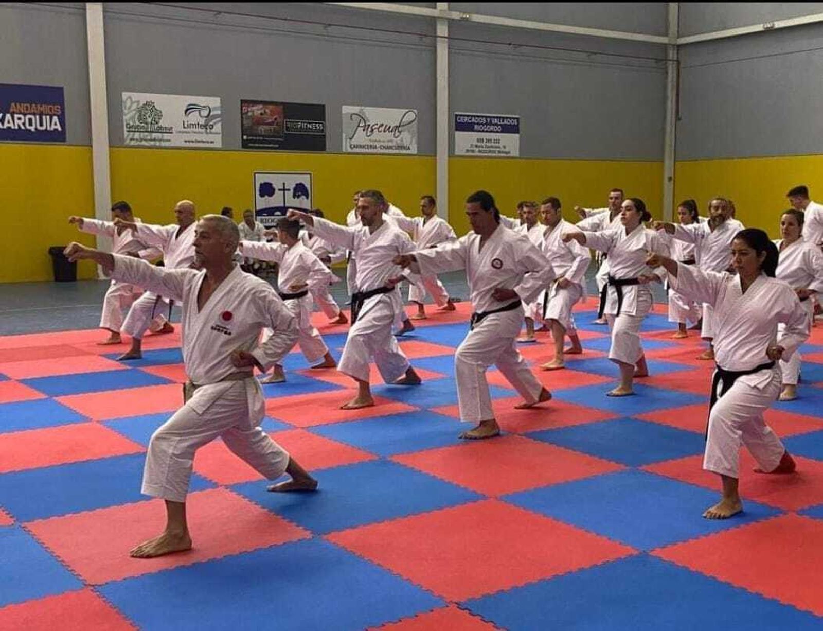 Juan Carmona, durante un entreno en su gimnasio.