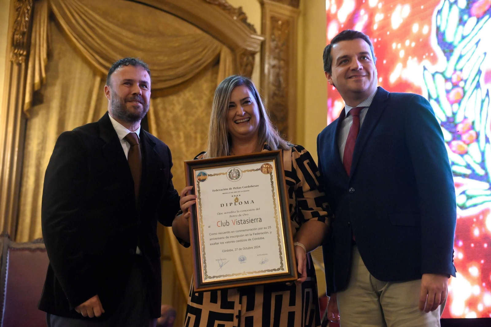 La entrega de los Potros de las Peñas de Córdoba, en imágenes