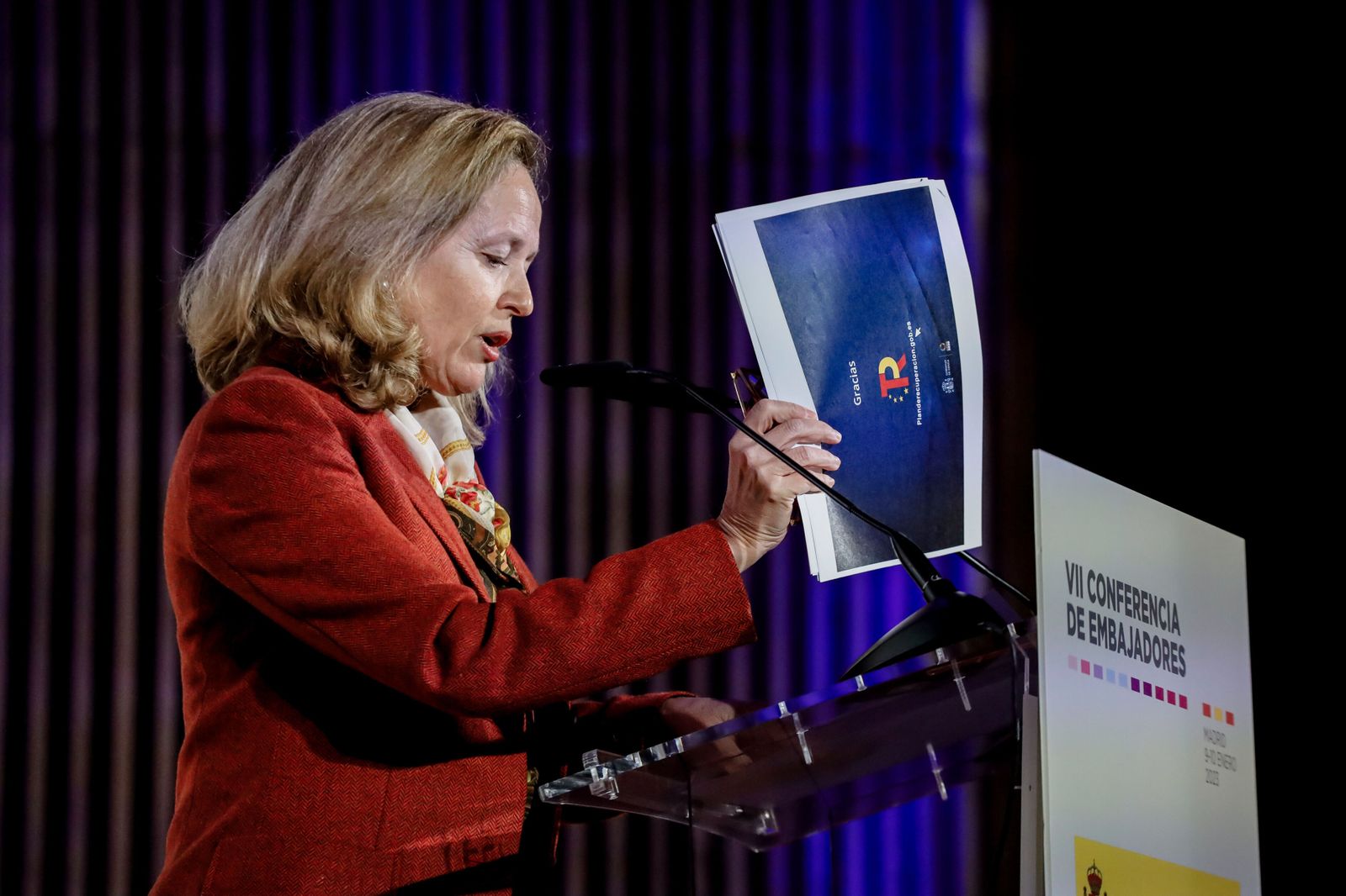 Nadia Calviño, el pasado lunes