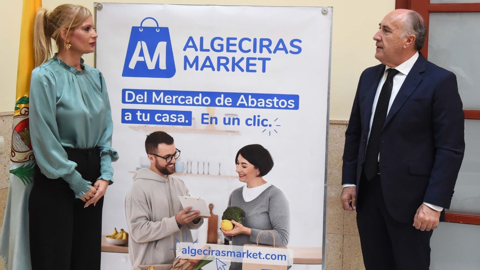 Landaluce y Quiles presentan la nueva plataforma de compra online Algeciras Market.