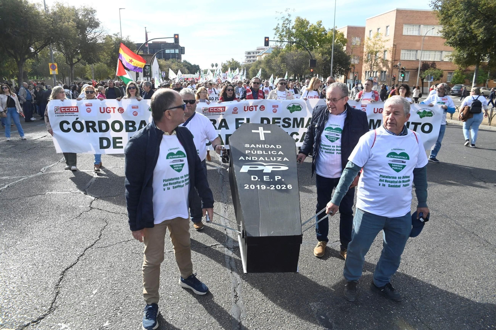 La manifestación en defensa de la sanidad pública en Córdoba