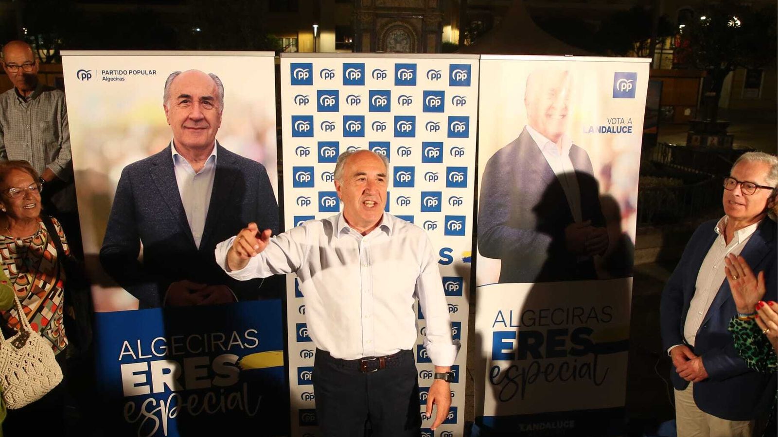 Landaluce abre la campaña en la Plaza Alta.