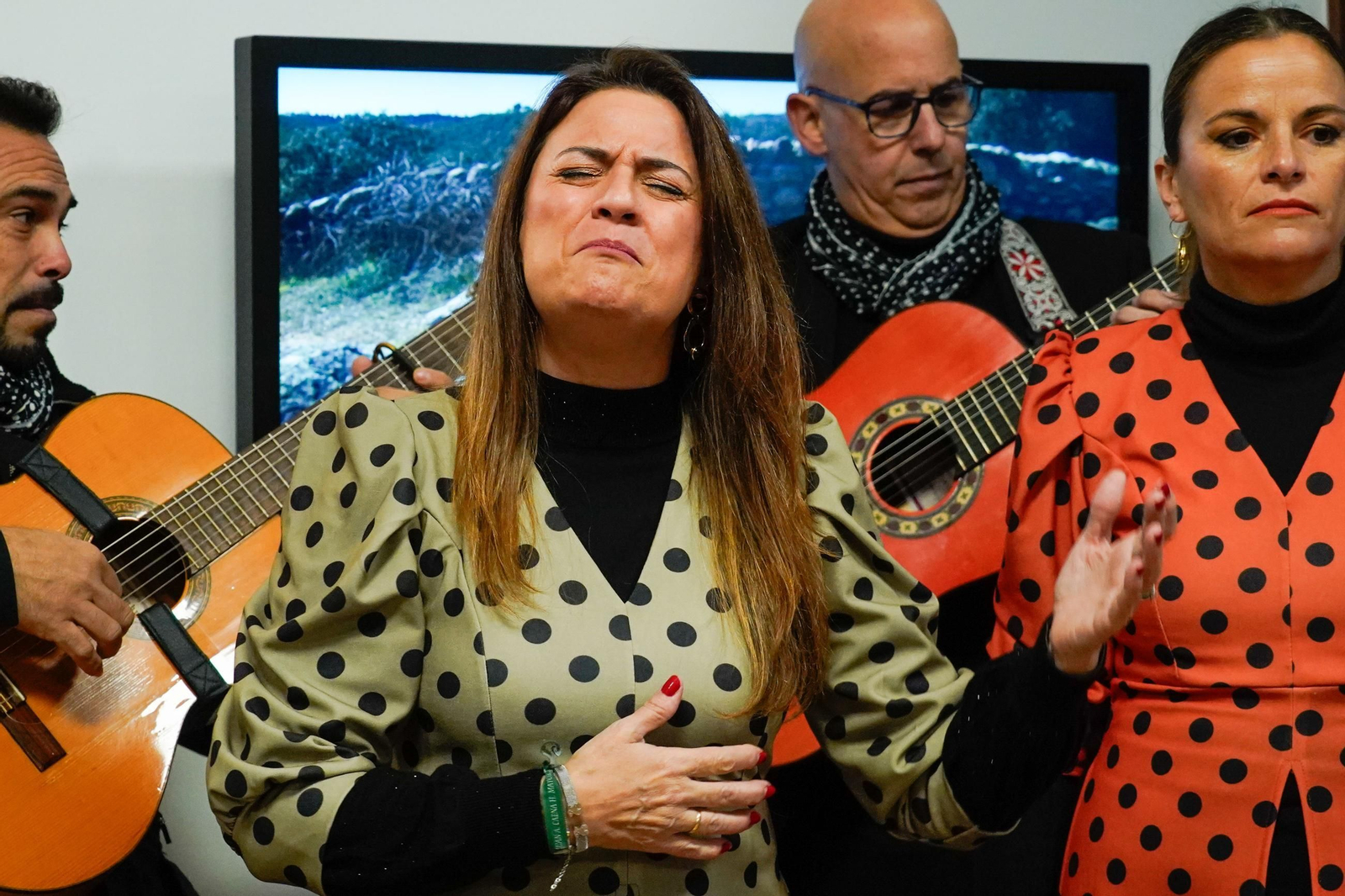 Imágenes de la inauguración del Belén y la XV&nbsp;Muestra de Dulces y Vinos Navideños de la provincia de Huelva en&nbsp;la&nbsp;Diputación