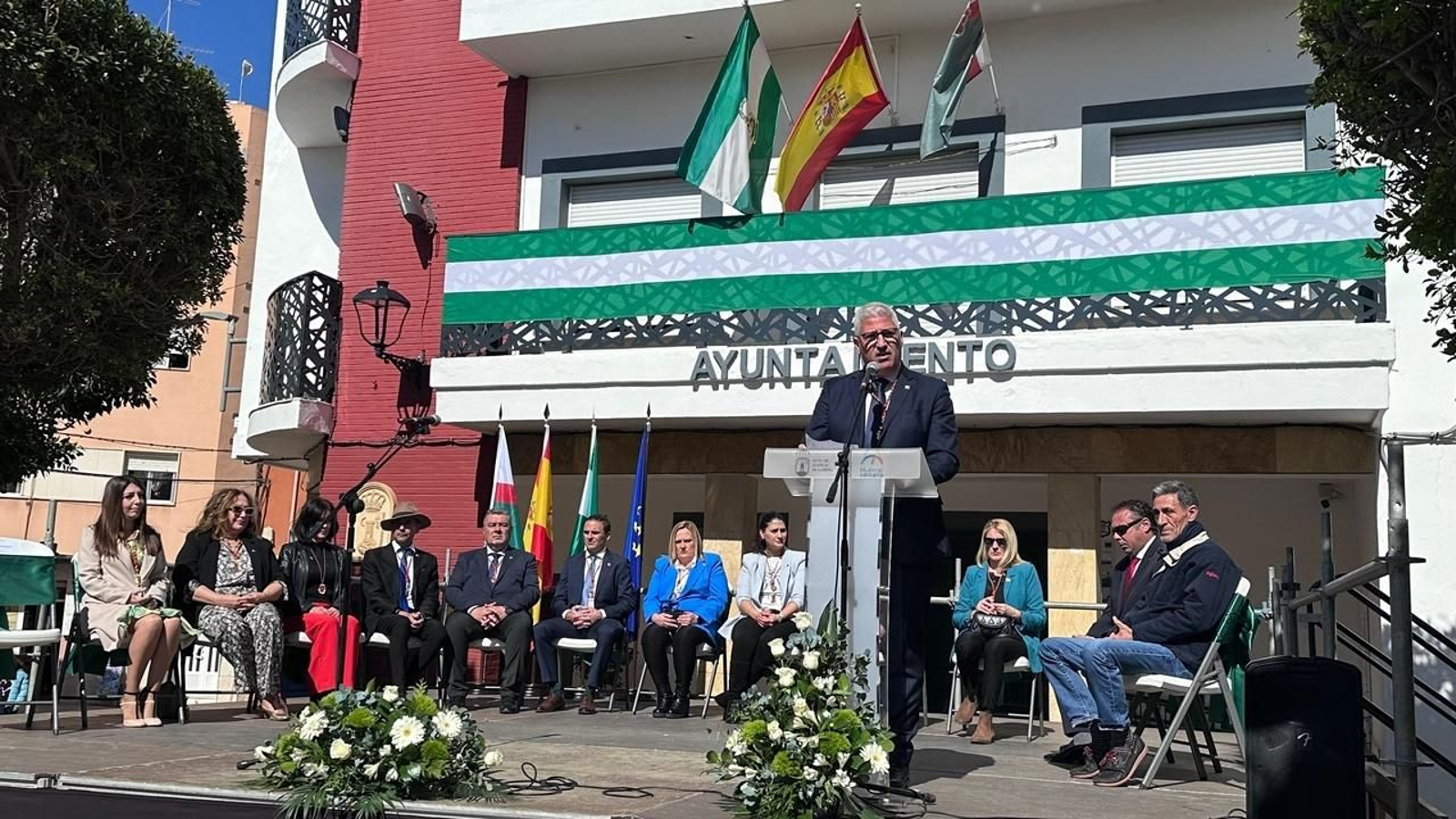 El alcalde, Ismael Torres, durante la celebración.