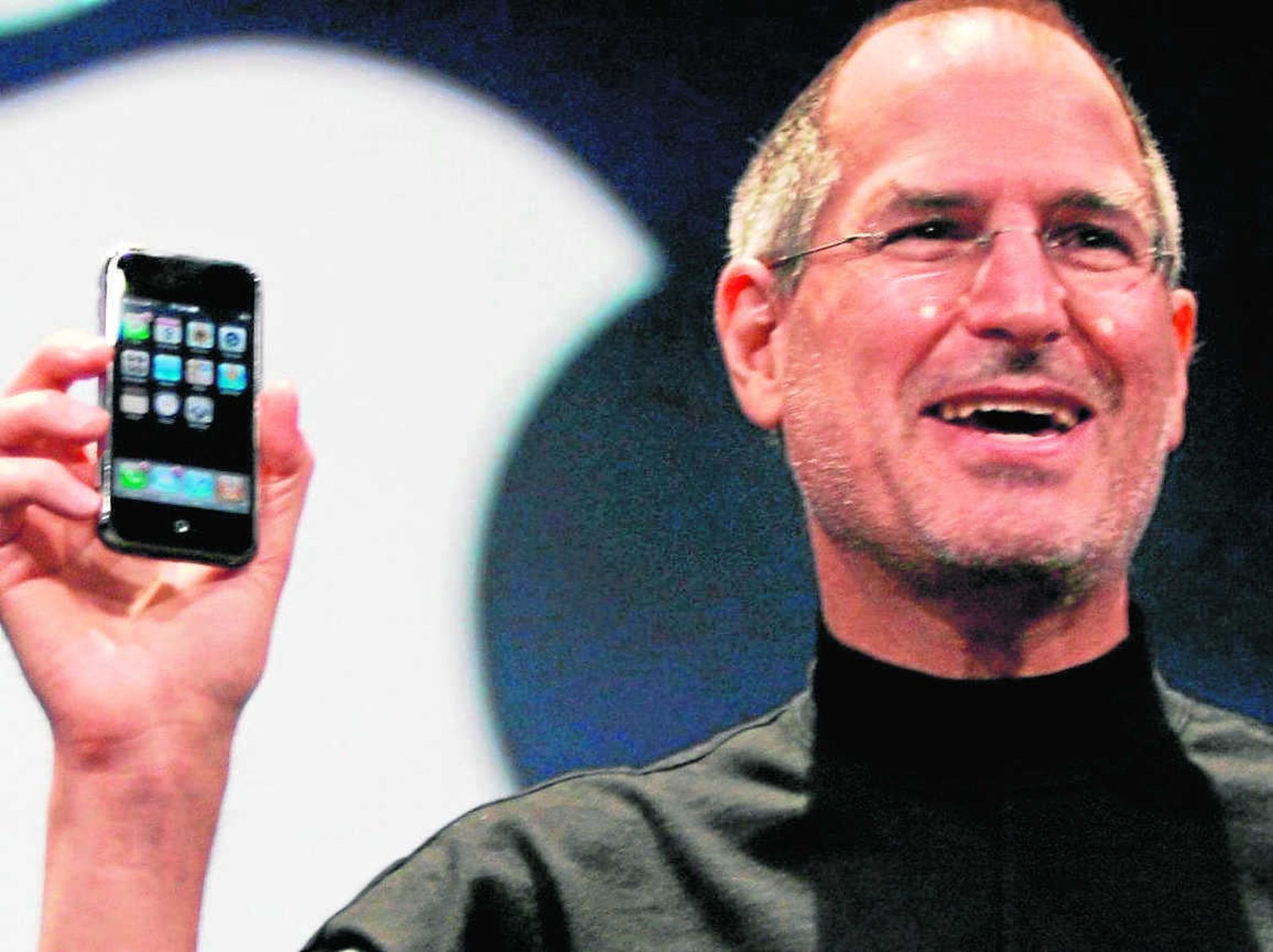 Steve Jobs, presentando el primer iPhone.