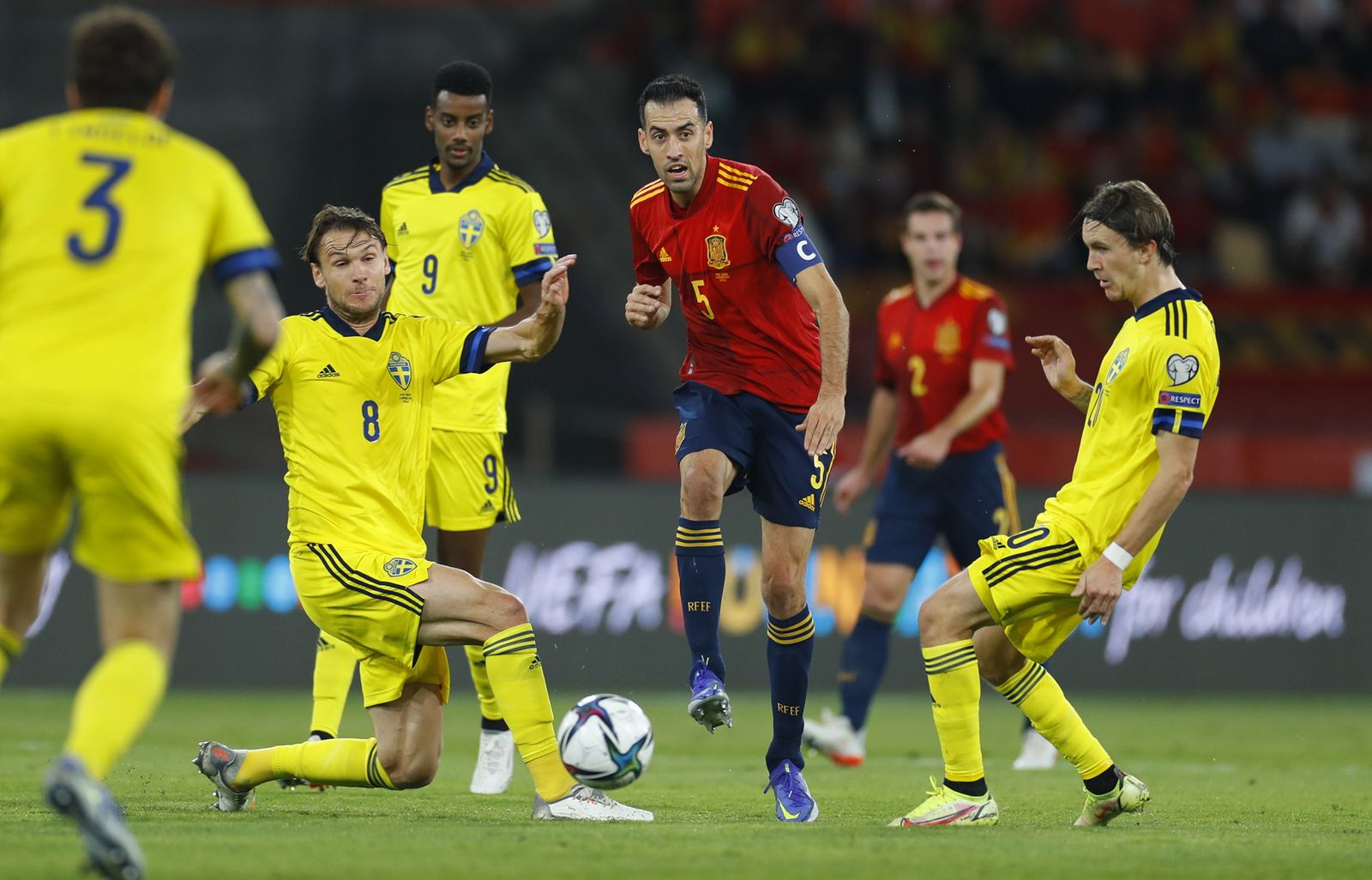 Las imágenes del España-Suecia
