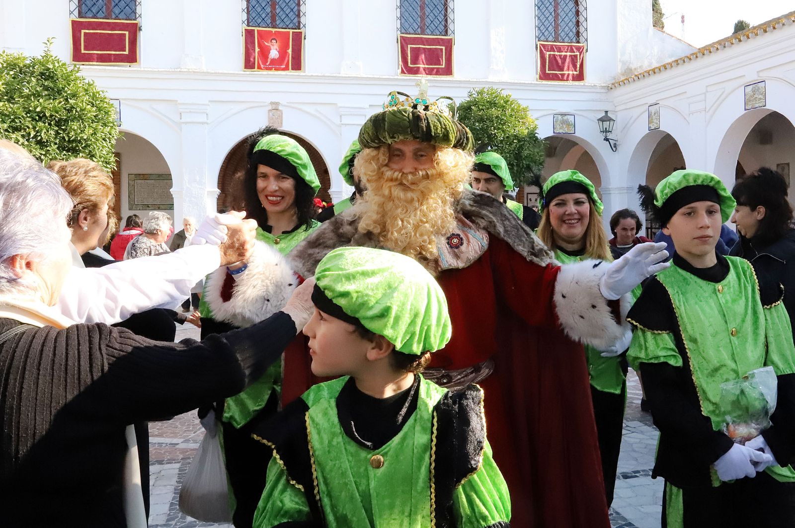 Imágenes de los Reyes Magos de Huelva en el Santuario de La Cinta