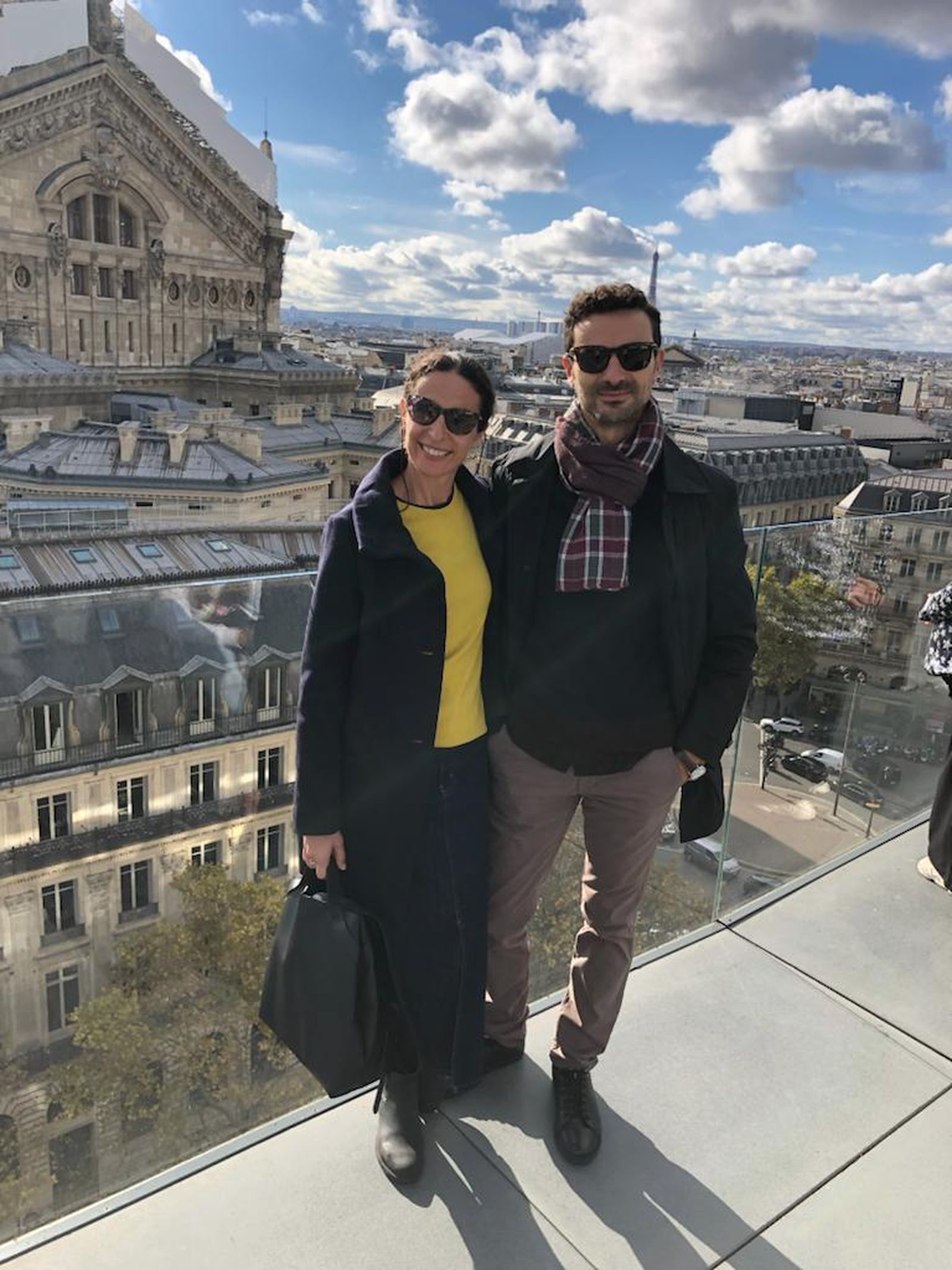 Mayka y Rafa en uno de sus viajes.