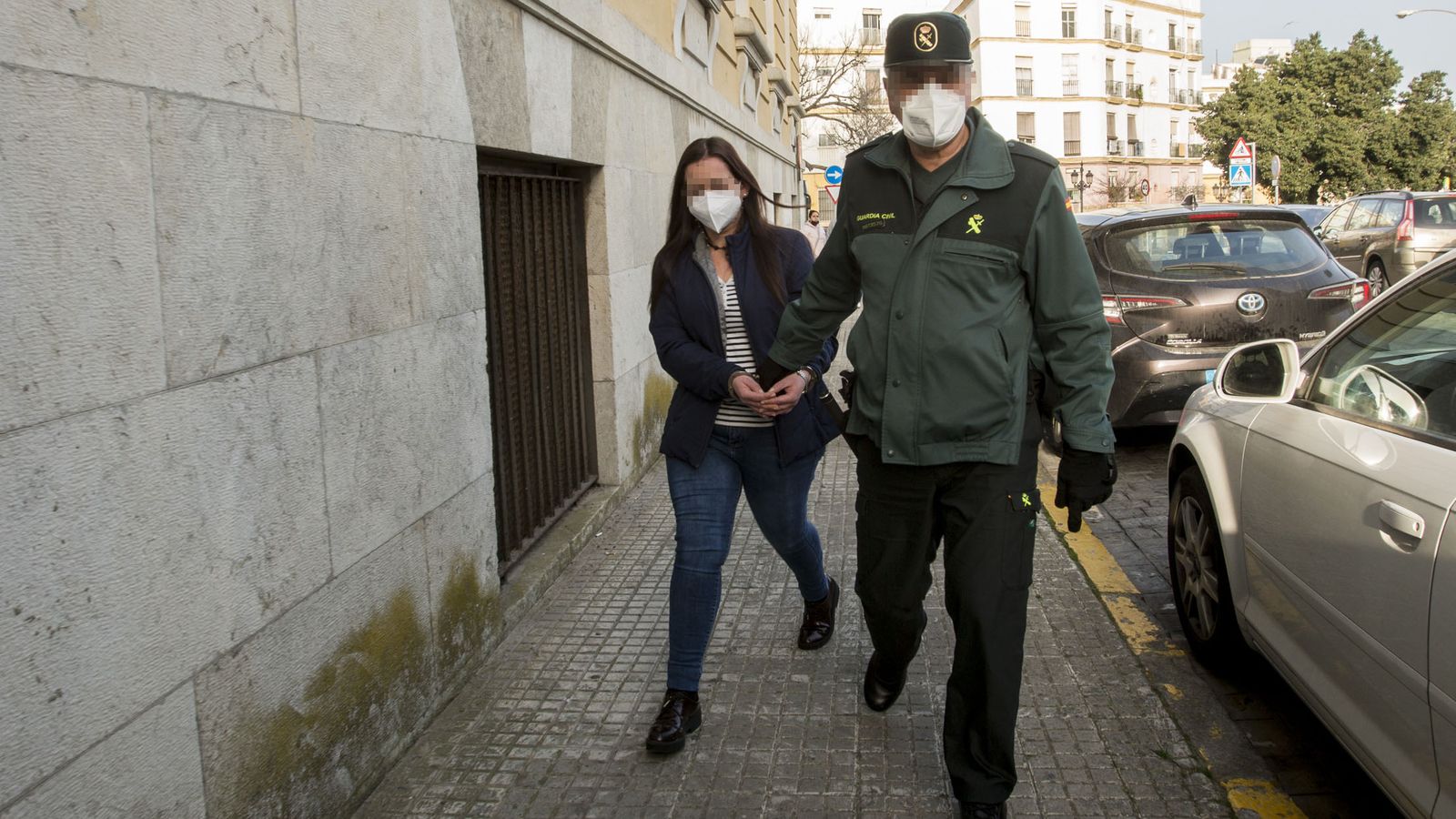 Llegada a la audienca provincial de Inmaculada para la celebración del juicio.