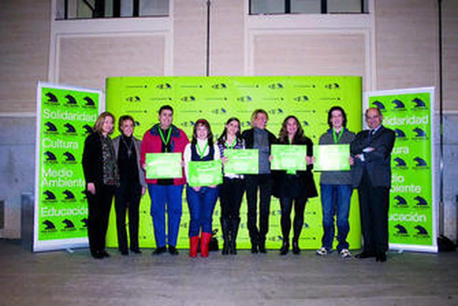 Algunos de los ganadores andaluces de las becas.