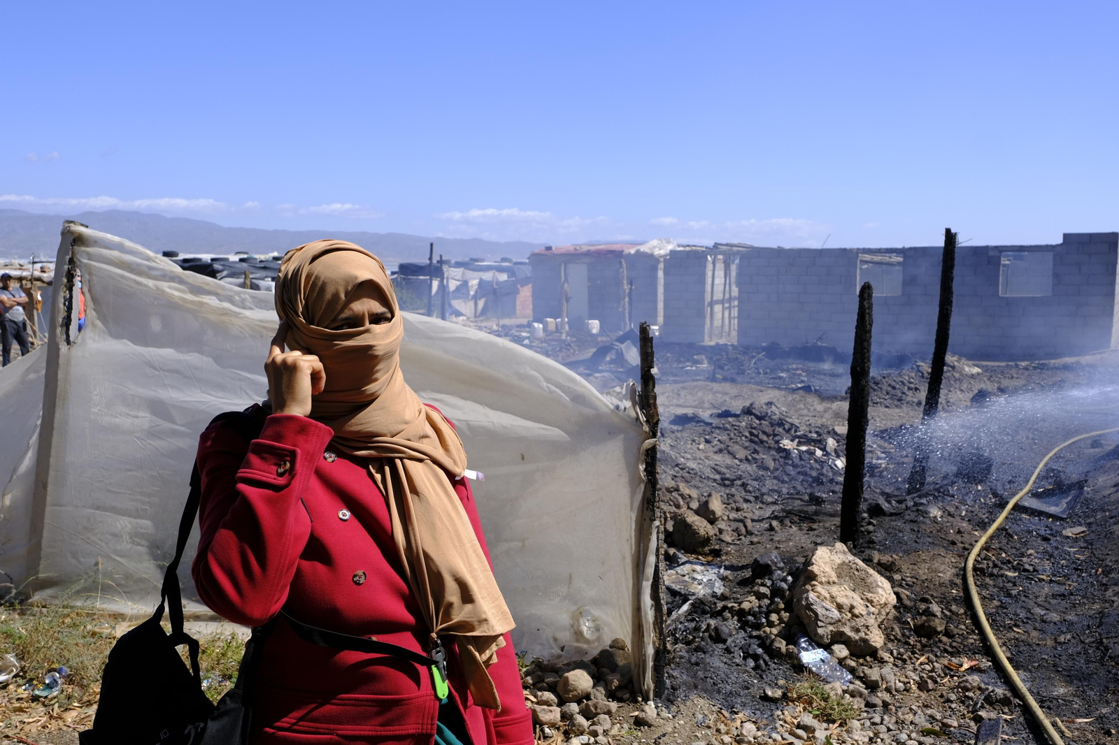 Fotogalería incendio asentamiento de chabolas en Atochares-Níjar (Almería)