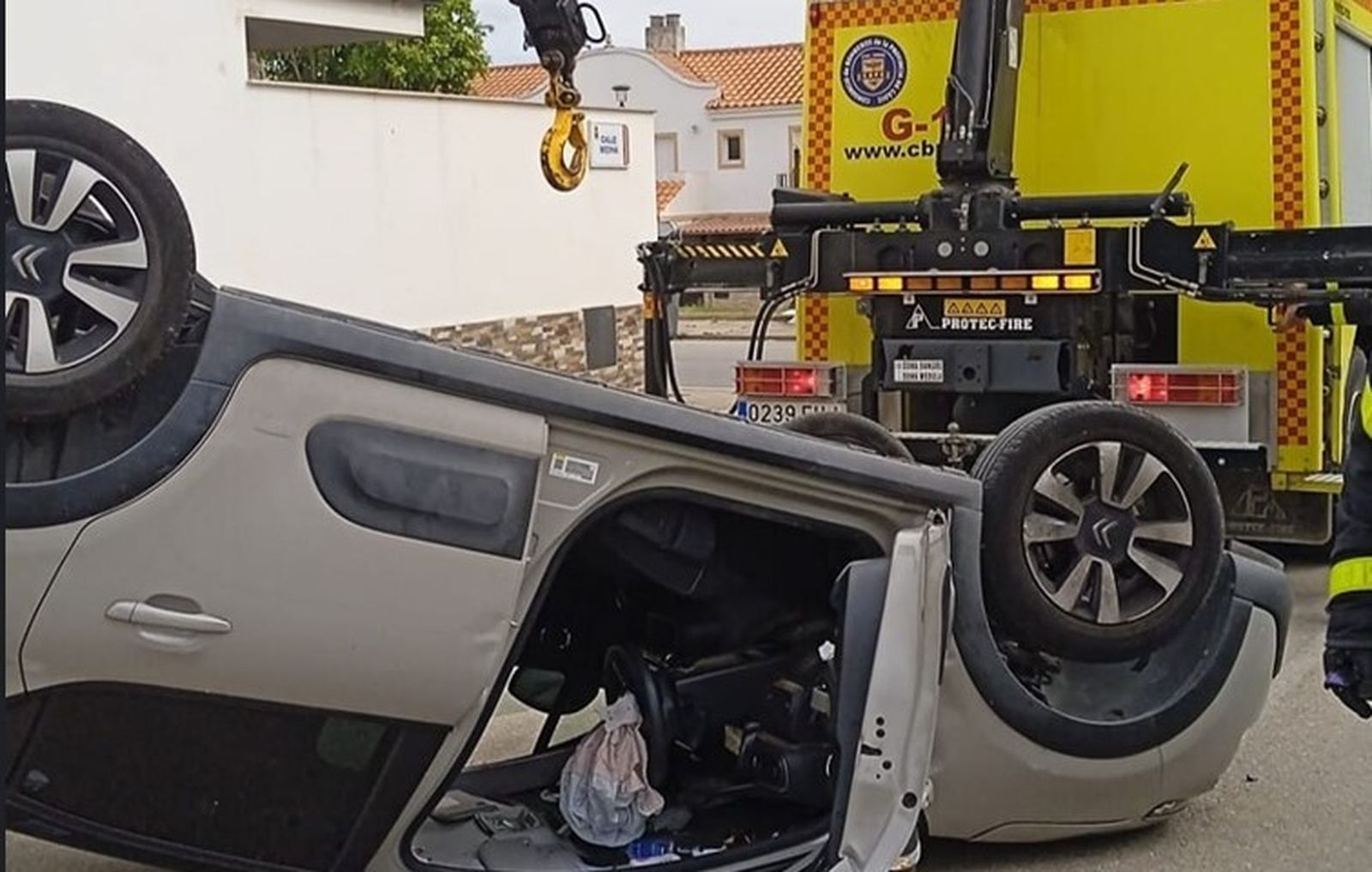 Estado en el que quedó el vehículo.