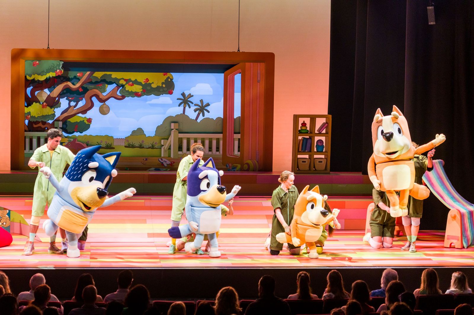 Uno de los momentos del espectáculo de Bluey.