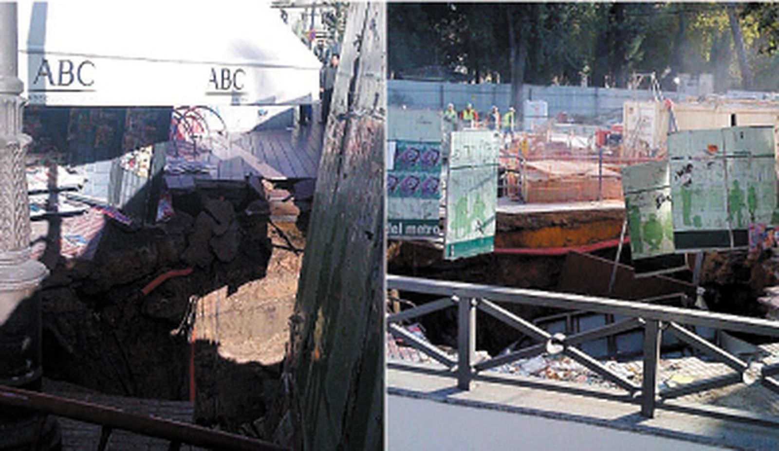 La premonición de una turista en Sevilla: "Ese quiosco se va a hundir"