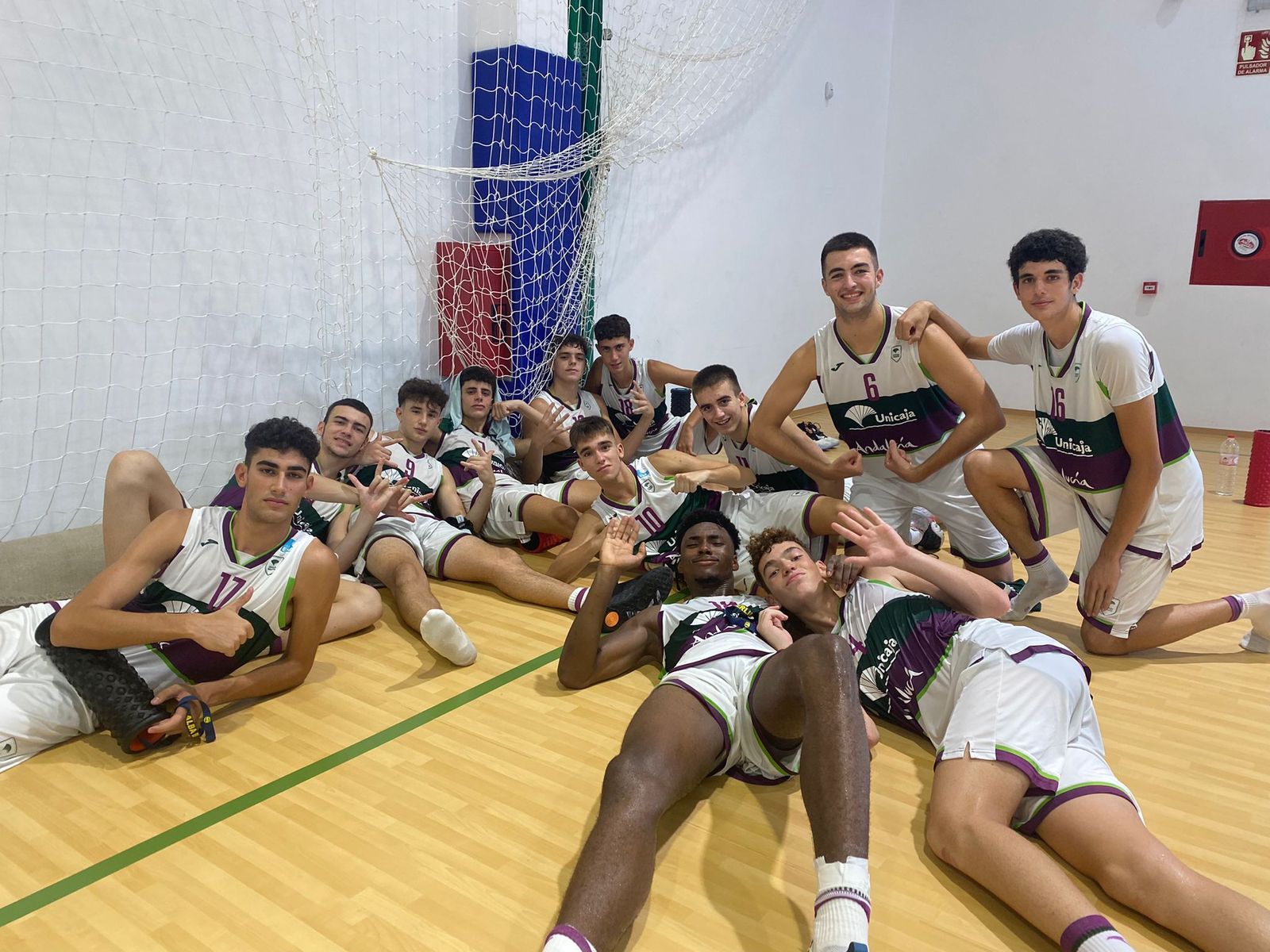 El equipo junior del Unicaja.
