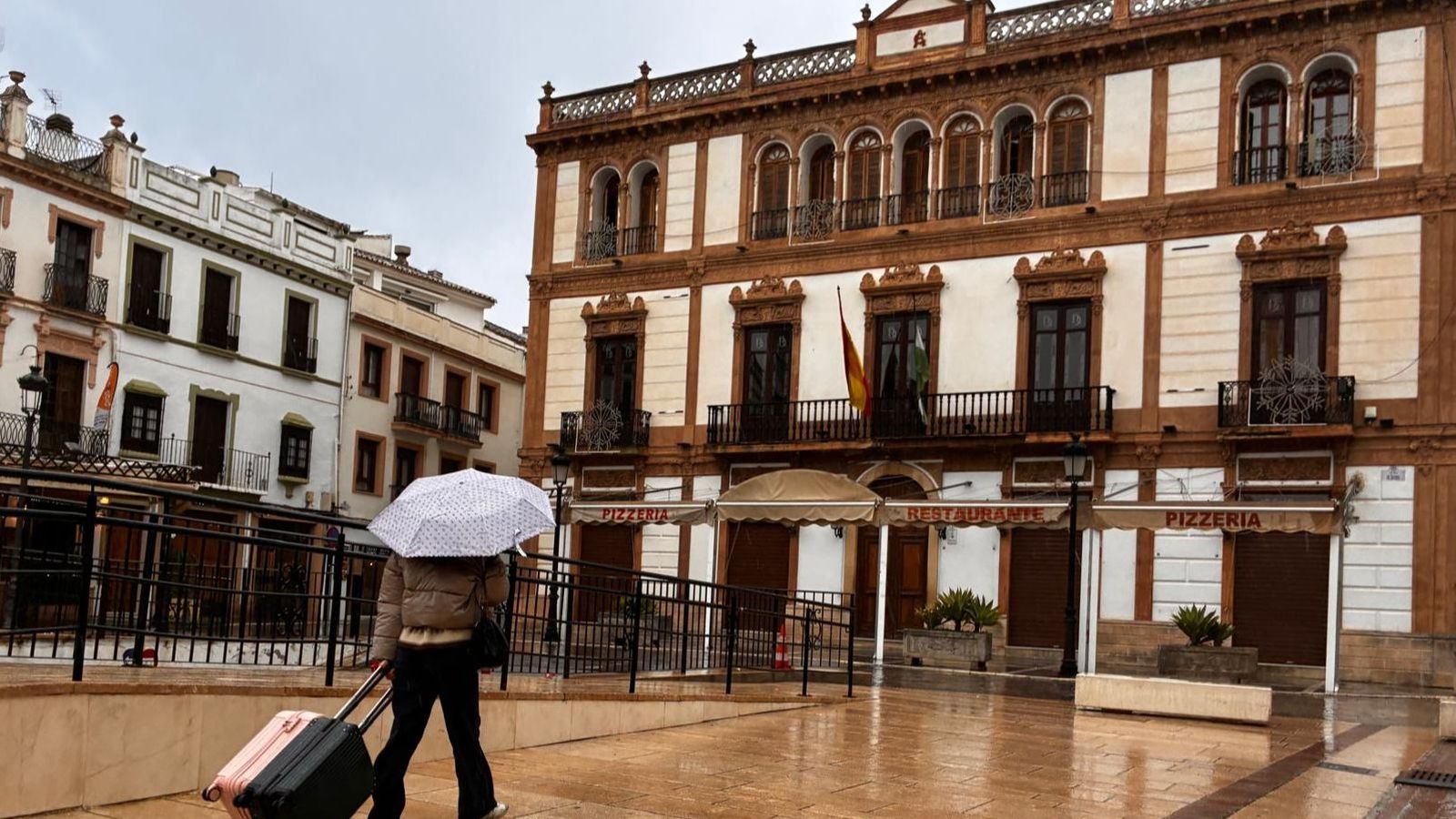 Lluvia en Ronda.