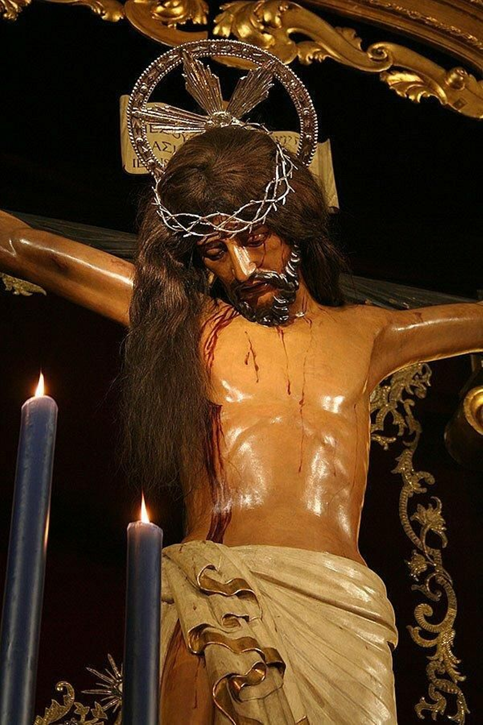 La imagen tallada por Sánchez Cid en los años 40 del siglo XX para sustituir a la gótica.